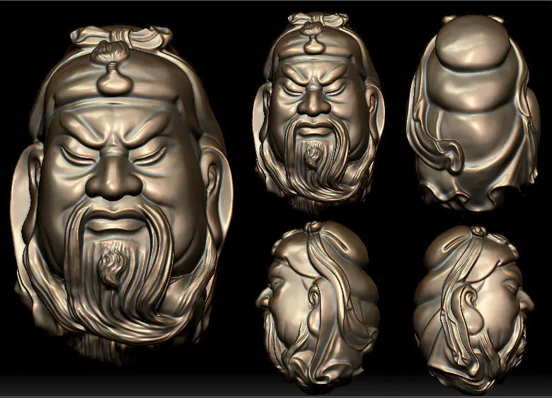 3D model for cnc 3D carved figure sculpture machine in STL
