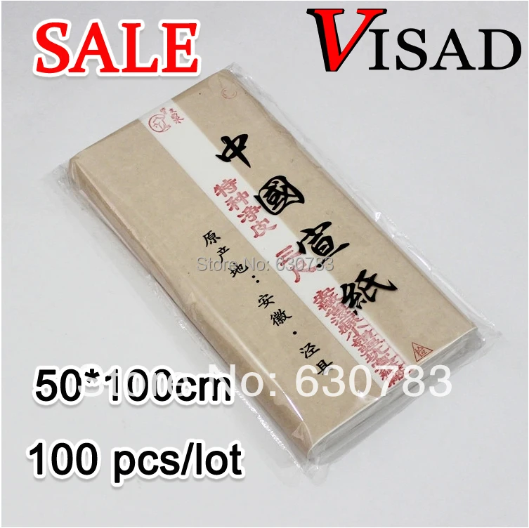 free-shipping-100-pcs-lot-50-100cm-white-visad-chinese-painting-rice-paper-for-artist-painting-calligraphysale-xuan-paper