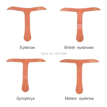

20pcs Reusable Permanent Makeup Eyebrow Grooming Stencil Shaper Makeup Ruler 4 different Eyebrow Ruler size tattoo Accessories