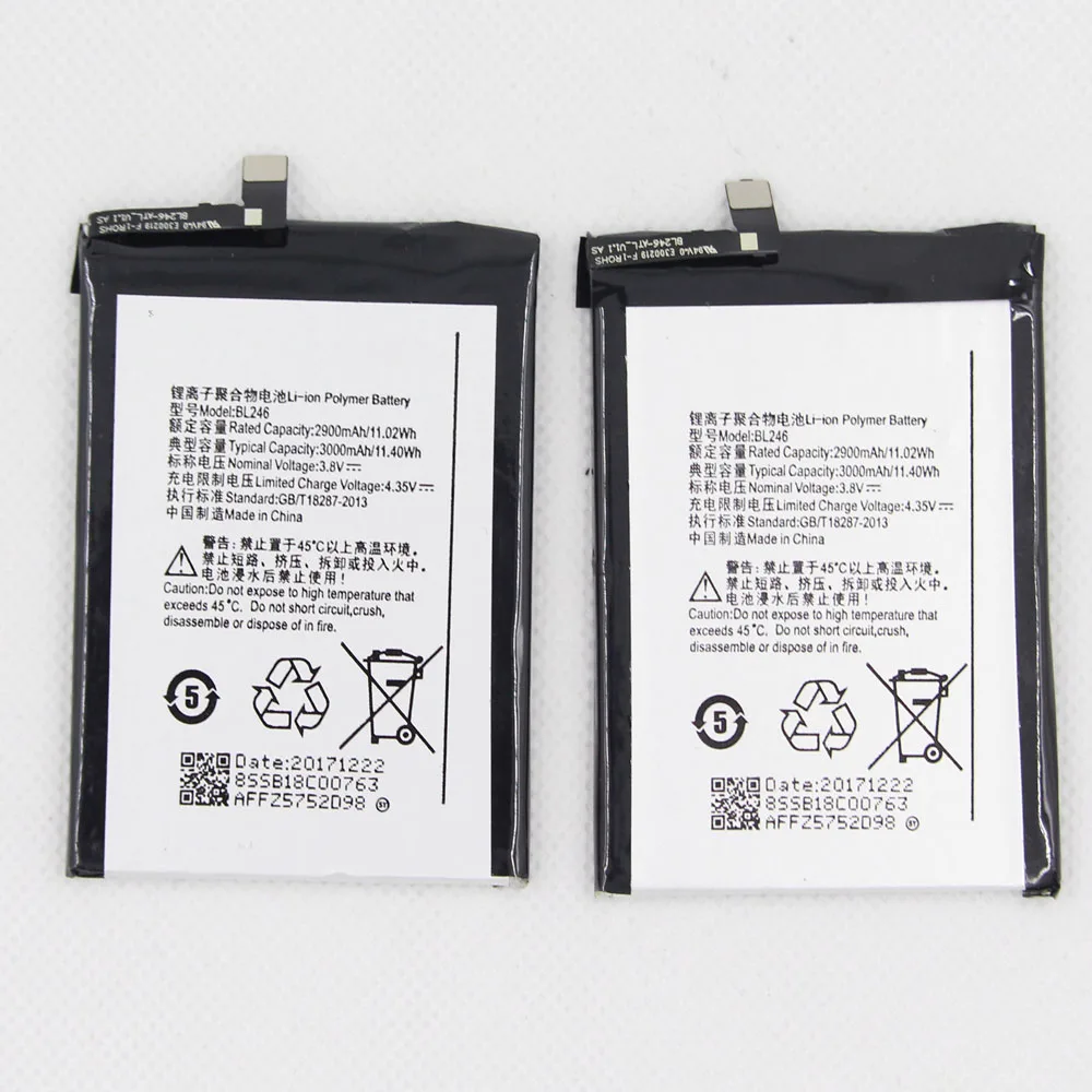 

5pcs 10pcs BL246 Battery 2900mAh/3000mAh For Lenovo Vibe Shot Vibe Max Z90 Z90-3 Z90-7 Z90 Battery