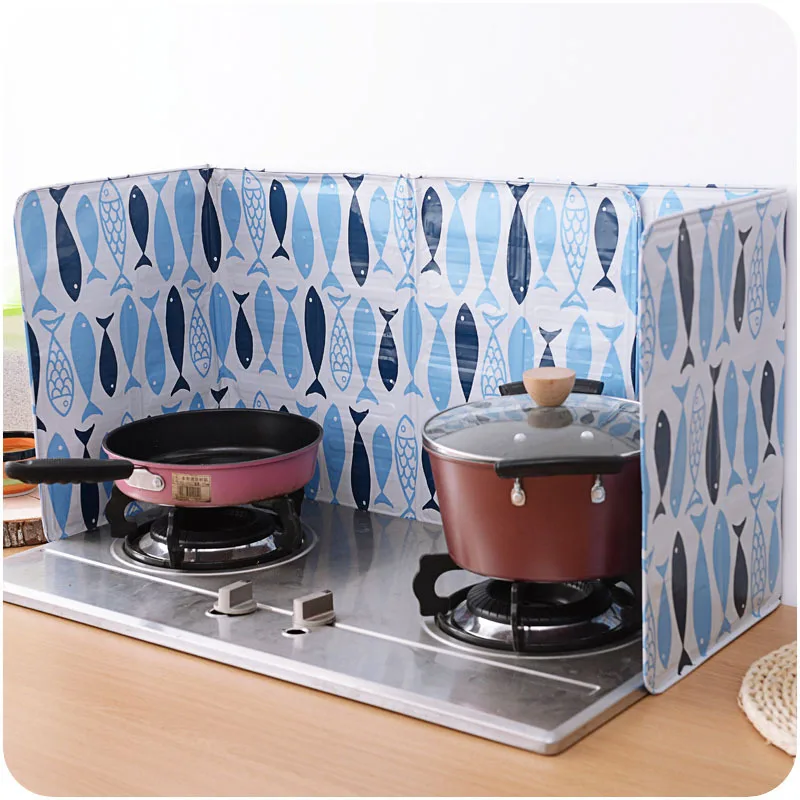 Алюминиевая масляная фольга анти-всплеск блок кухня Защитная посуда для варки маслосплаватель щит покрытие для плиты кухонный инструмент