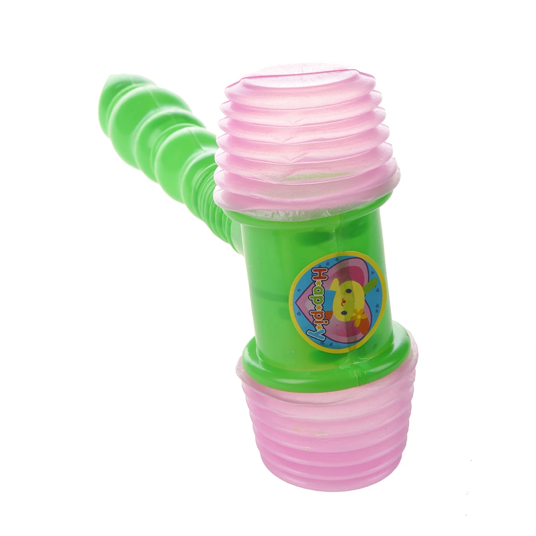 Child Built in Whistle Green Handle Plastic Hammer Noisy Whistle Toyin