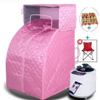 

Sauna Detox Steaming Box Portable Home Spa Weight Loss Head Cover Removable With Stainless Steel Herbal Fumigation Machine