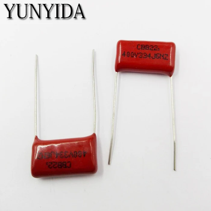 20PCS CBB21 474J 630V 0.47UF 470NF P20 Metallized Film Capacitor