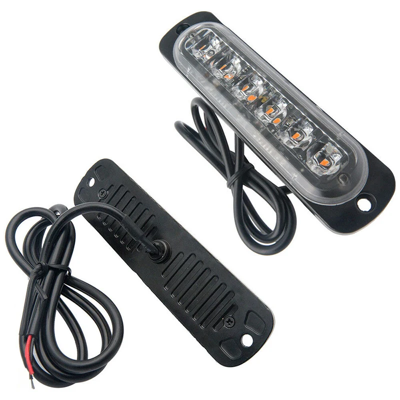 

10 X Amber LED Car Truck Urgent Warning Fog Working Light Lamp 12V 18W