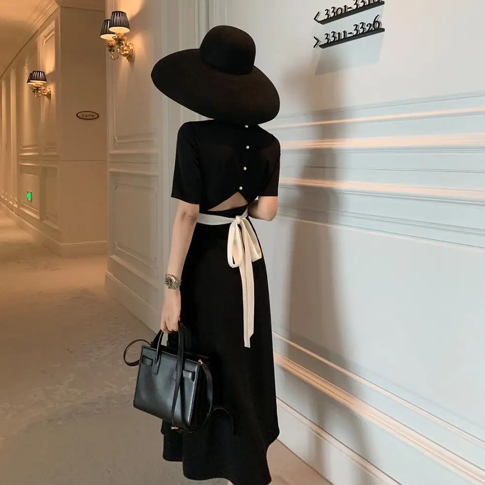 

2019 New Summer Women Slim Fashion Tide Designer Runway Chic Casual Holiday Bandage party Dress
