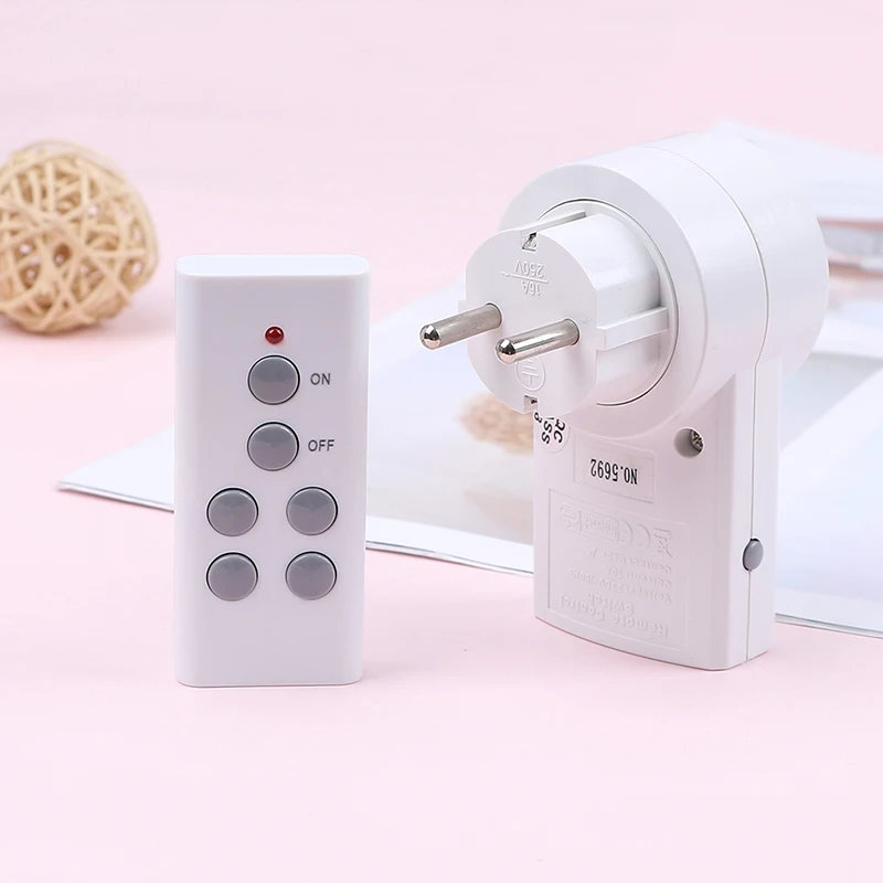 Remote EU Connector Plug Home House Power Outlet Light Switch Socket 1DC 10V Hot Sale New Wireless Remote Control