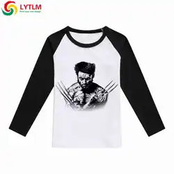 LYTLM мальчиков летний топ Wolverine футболка крошечные хлопковая Футболка fille enfant брендовые Детские футболки для мальчиков мультфильм футболка