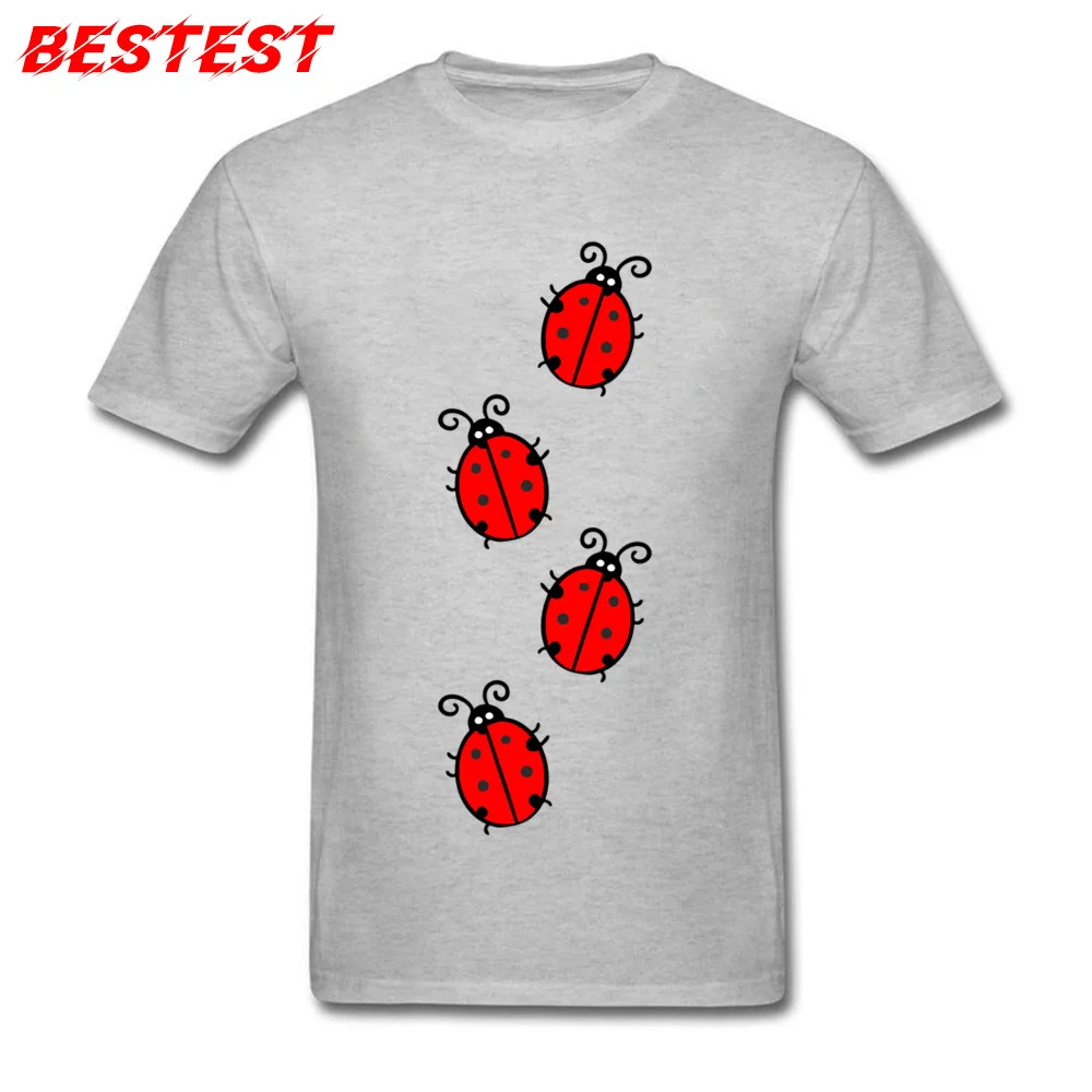 ladybug 862107_960_720 Pure Cotton Men Short Sleeve Tops Shirts Printed On Summer/Autumn Tshirts Oversized Crewneck Tops T Shirt ladybug 862107_960_720 grey