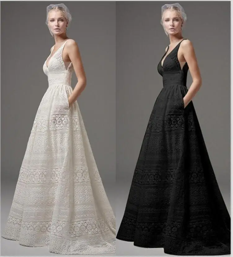 

2018 Women's fashion long lace purple dresses girls casual sleeveless nice design lady's black ball gowns dinner dress XL #A156
