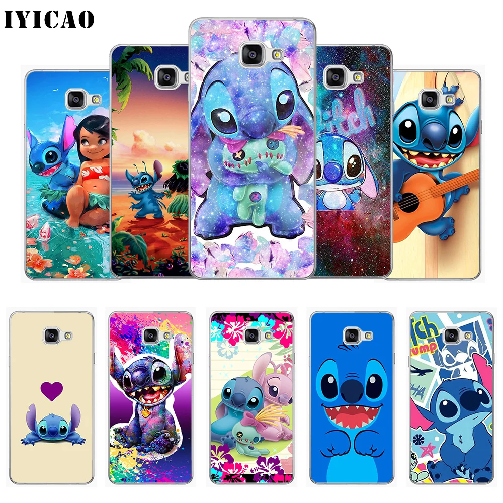 

IYICAO Cute Lilo & Stitch Soft Silicone Phone Case for Samsung A10 A30 A40 A50 A70 M10 M20 M30 TPU Cover
