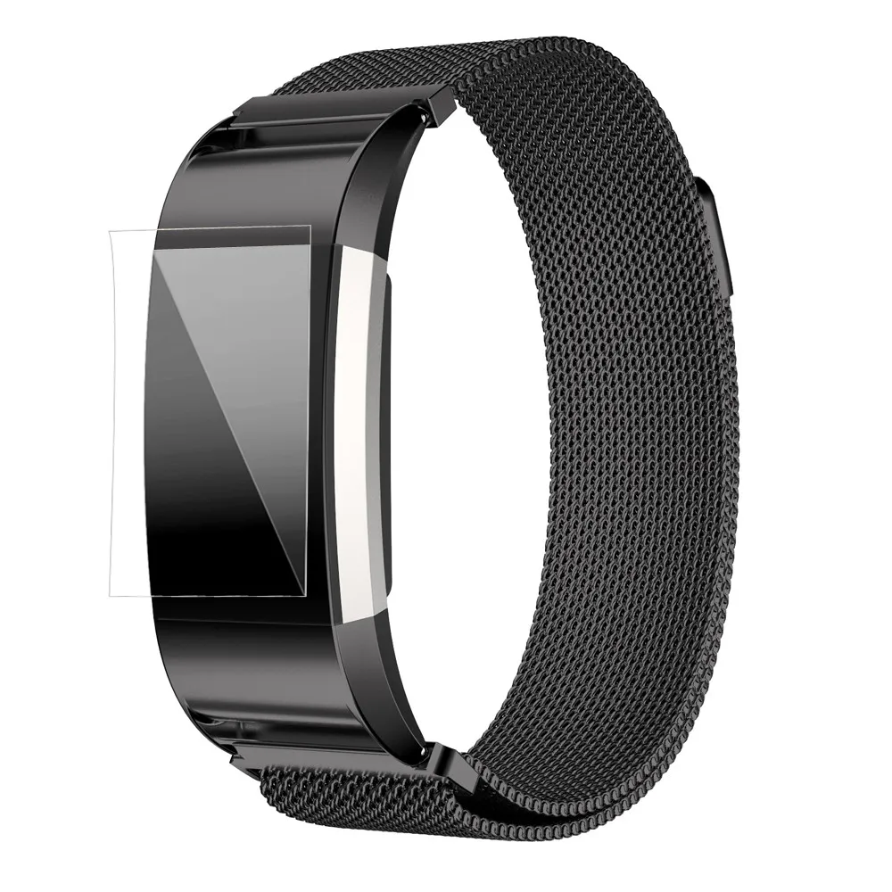 CARPRIE Миланского Нержавеющая сталь часов Ремешок Браслет+ HD фильм для FitBit Charge 2 часы крепежный инструмент ov29 p30 подарок
