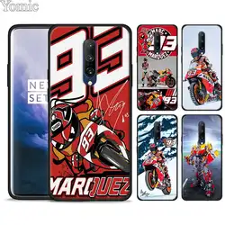 MM93 Марка Marc marquez черный мягкий чехол для Oneplus X 7 7 Pro 6 6 T 5 T силиконовый чехлов из термопластичного полиуретана (TPU) на телефоны