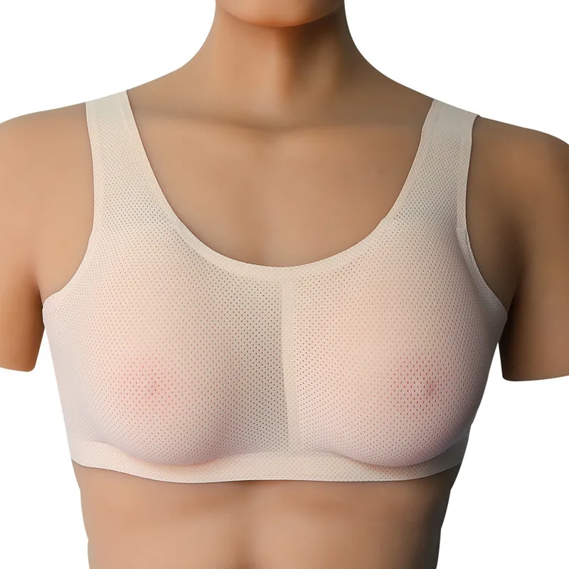 

Free Bra AA Cup Artificial Breast Insert Bra Realistic Silicone Breast Forms for Crossdresser