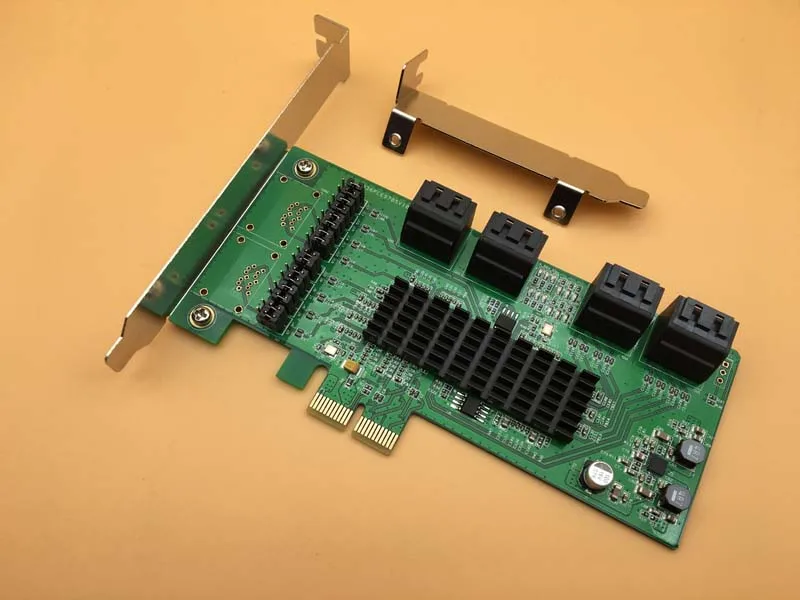 плата расширения sata охлаждение. Sata контроллер pci-e 4 порта.