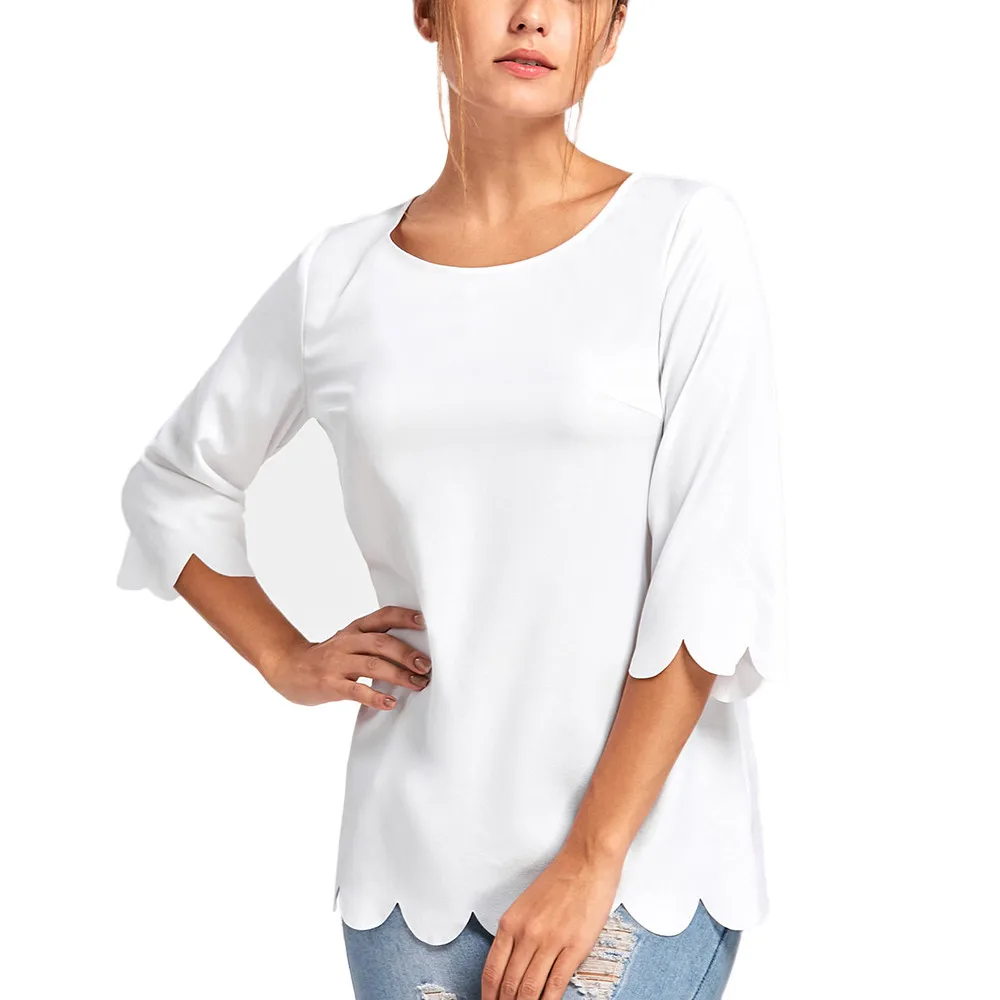 Women's Casual Wavy Shape T Shirt Heart Open Chest Lovely Shirts Half