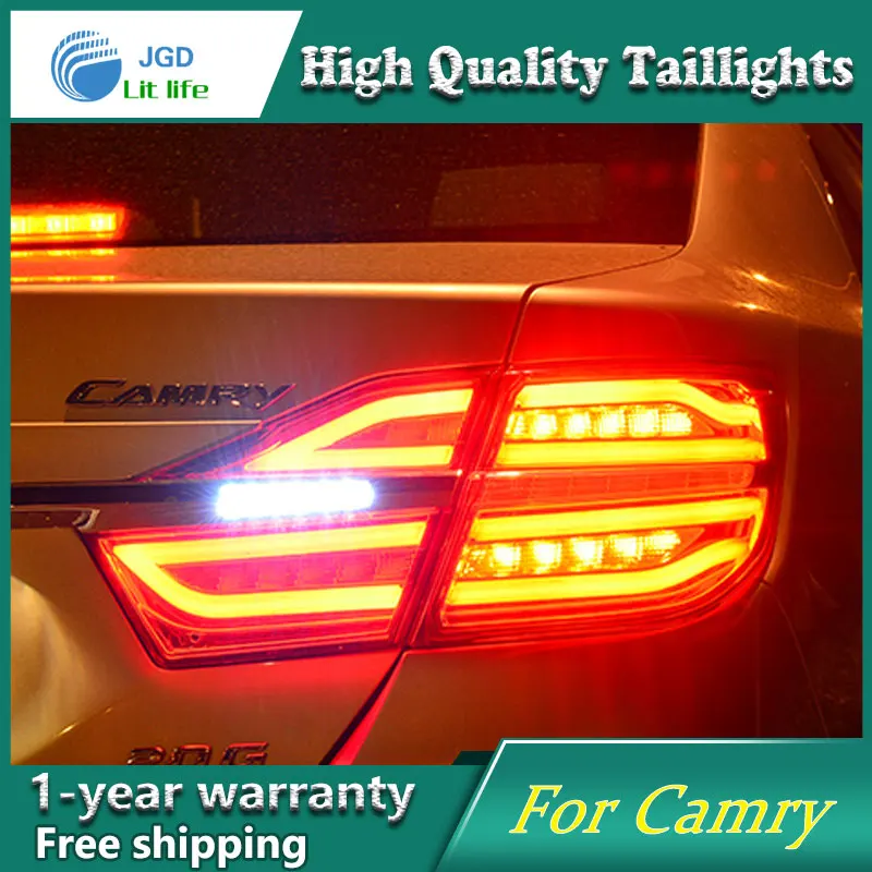 Car Styling Case for Toyota Camry 2015 2016 Taillights Tail lights LED Tail Lamp Rear Lamp DRL+Turn Signal+Brake+Reverse Car Styling Case for Toyota Camry 2015 2016 Taillights Tail lights LED Tail Lamp Rear Lamp DRL+Turn Signal+Brake+Reverse