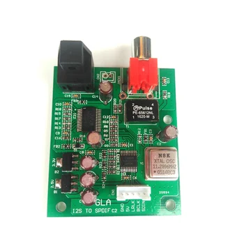 

I2S/ IIS signal to coaxial fiber output board FOR CD VCD DVD turntable Decoder