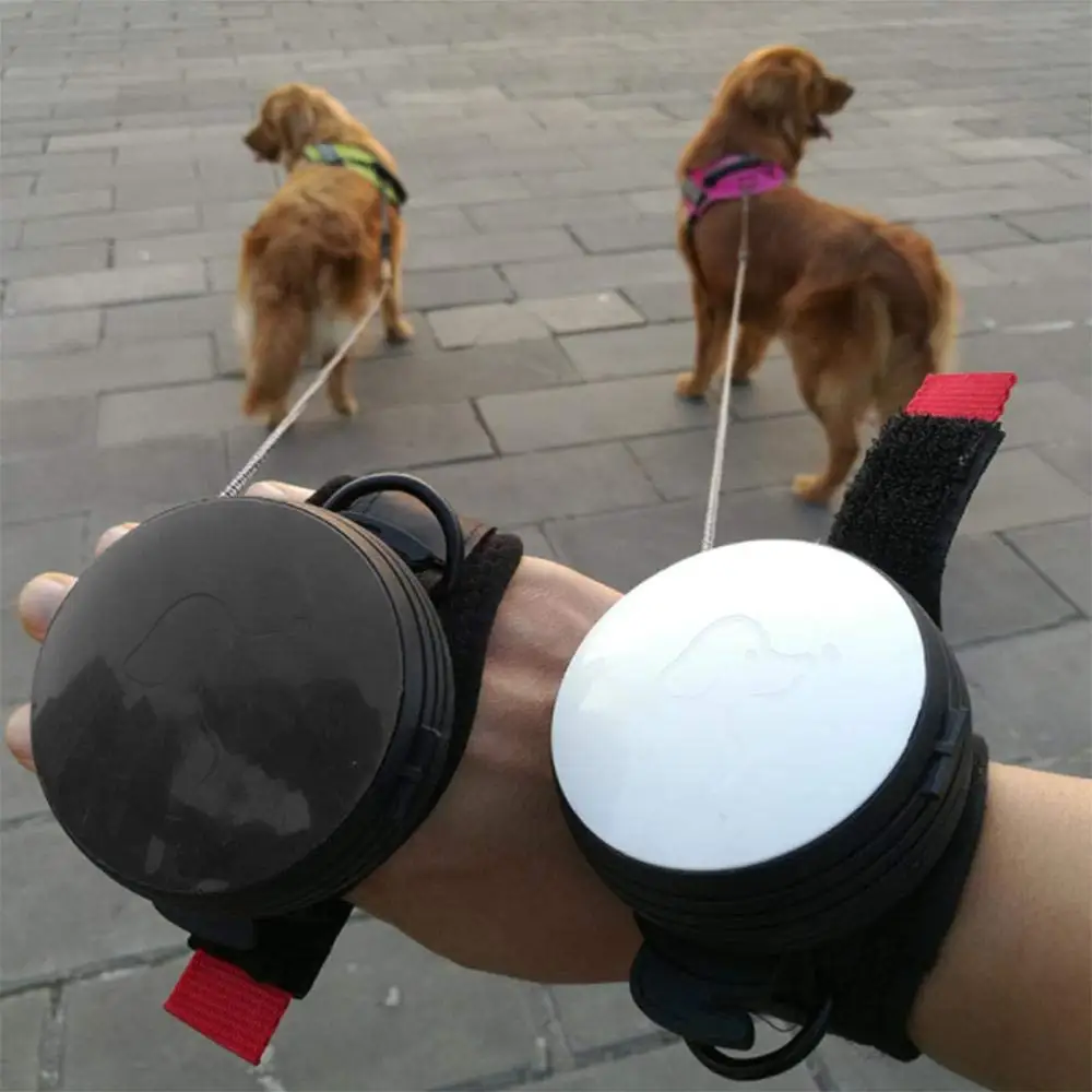 

TFBC Retractable Dog Leash With Adjustable Wrist Strap, Hand Free Reflective Dog Leash Innovative Wristband For Small And Medi