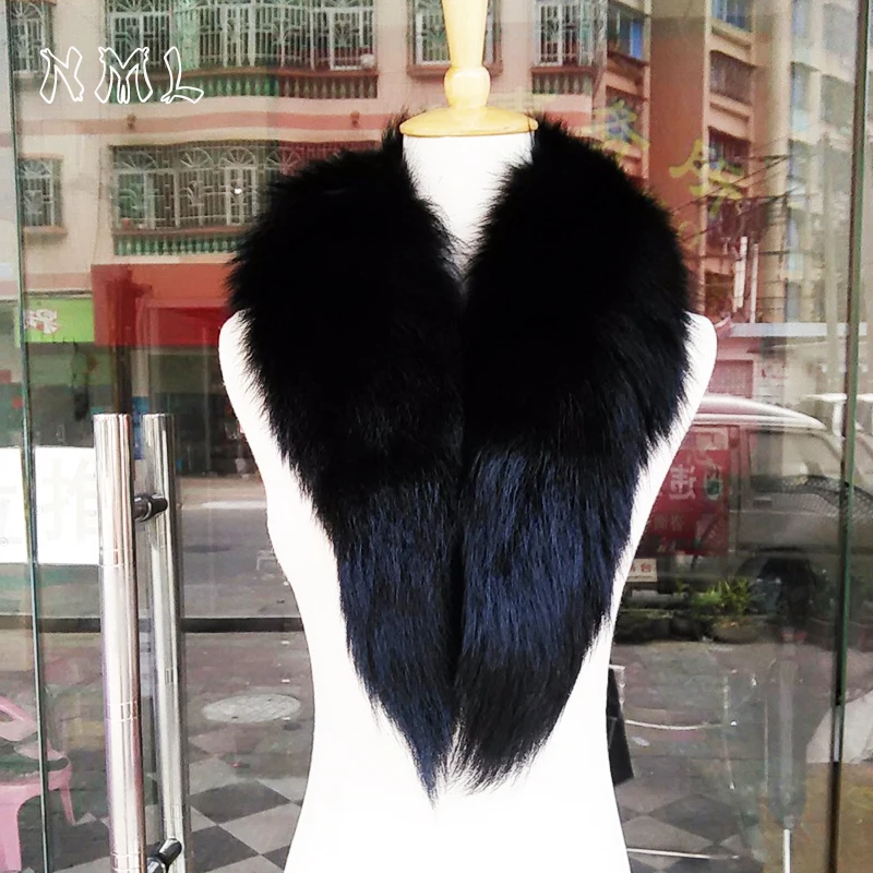 Для женщин Натуральный мех шарф, высокое качество Роскошные Фокс Мех животных Шарфы для женщин толстые теплые модные брендовые Зимние