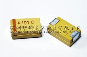 100 шт. Конденсатор тантала с чипом Размер C 6032 SMD 16 в мкФ 107с|16v 100uf|chip tantalum capacitorstantalum