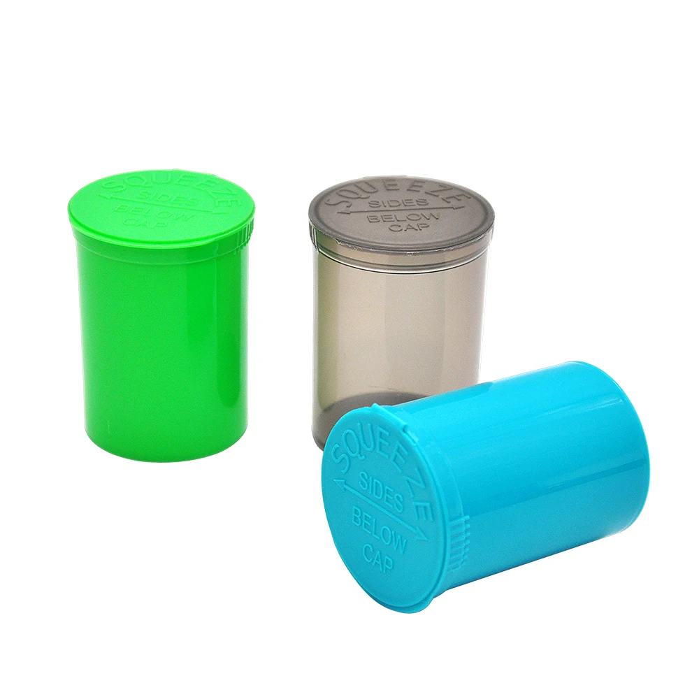 30 Dram пустой Squeeze поп бутылки верхней части-Пробирки медицинские травы контейнер, коробка для таблеток травы/контейнер для специй. Цвет в случайном порядке