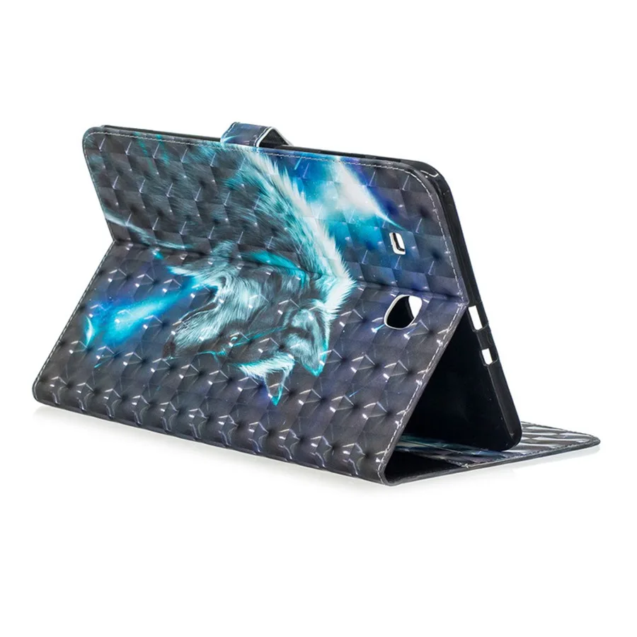 Чехол из искусственной кожи с 3D рисунком кота для Samsung Galaxy Tab E T560 SM T561 9 6 дюймов