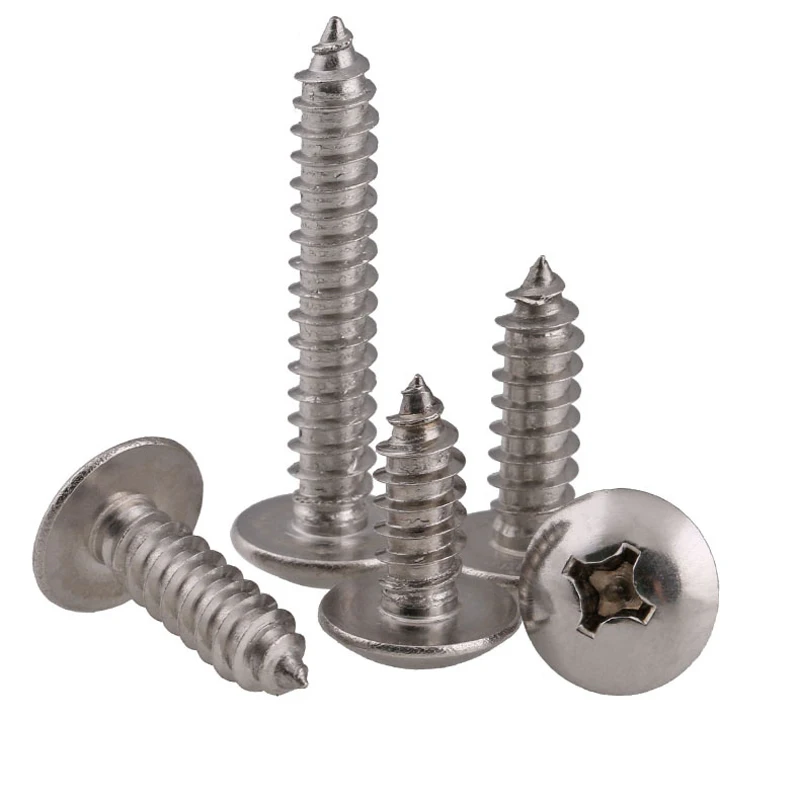 

M4 JISB1122T 304 Stainless Steel Flat Head Self-tapping Screws M4*6/8/10/12/16/20/25-60mm