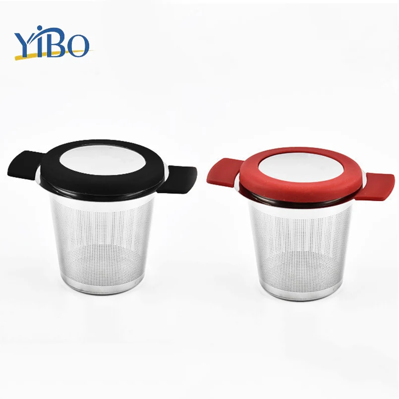 Stainless Steel Tea Infuser Removable Silicone Handles Dense Mesh