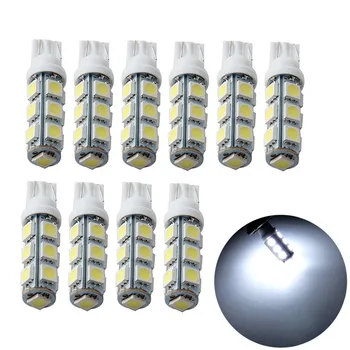 

10 Lampada T10 13 5050smd Led Branca Pingo Luz W5w 5050 6000k (10 unidade)