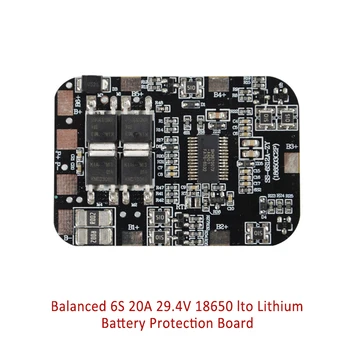 

6S 29.4V 20A 18650 Lithium Battery Protection Board Charging Module with Balancing for Electric Drill Dedicated