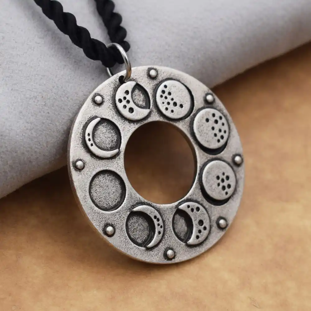 Lunar Eclipse Moon Necklace Space Astronomers Full Moon Blue Moon Wizard S Pendant Necklaces Astronomy Gift Amulet Aliexpress