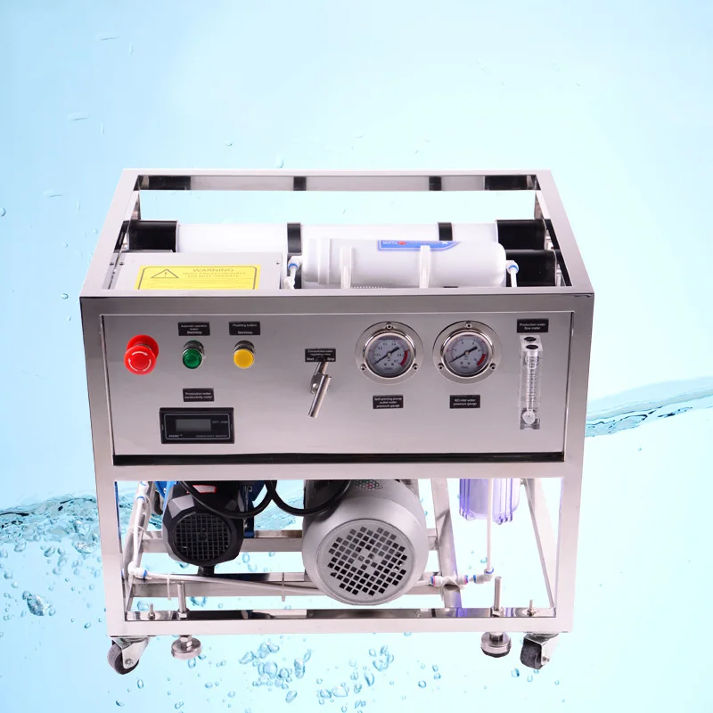 

5 stages Reverse Osmosis Seawater Desalination system for Boat 1000LPD