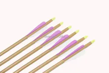 Longbowmaker 12PCS 33 Inches Fiberglass Target Practice Arrows WFG3