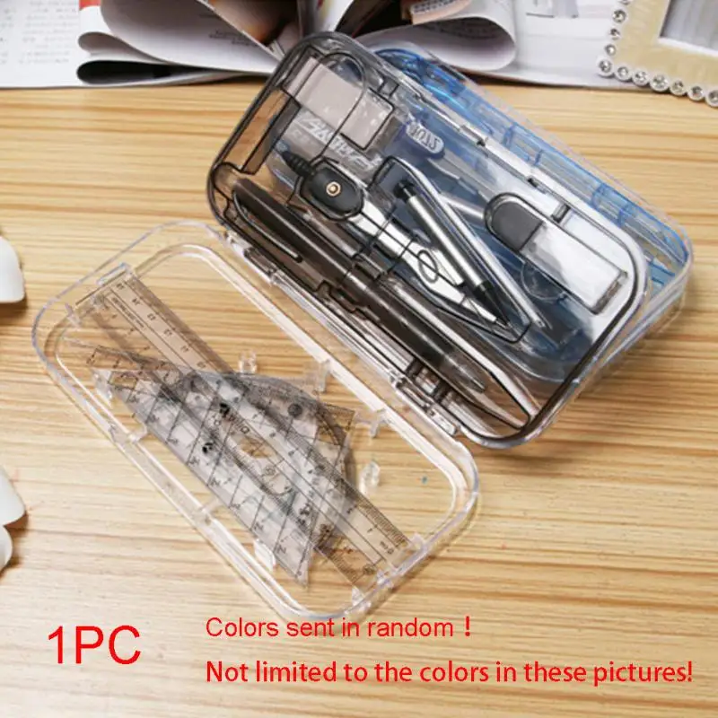 

Professional Drawing Drafting Ruler Compass Set Math Class Precision School Student Stationery #824 New