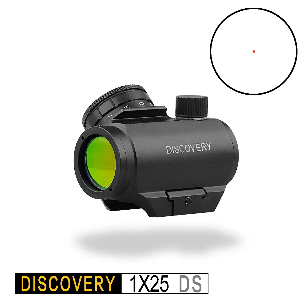 

Discovery red dot 1X25 DS holographic optical sight Tactical Hunting rifle scope collimator For AK47 AR15 Fit Picatinny 20mm RaI