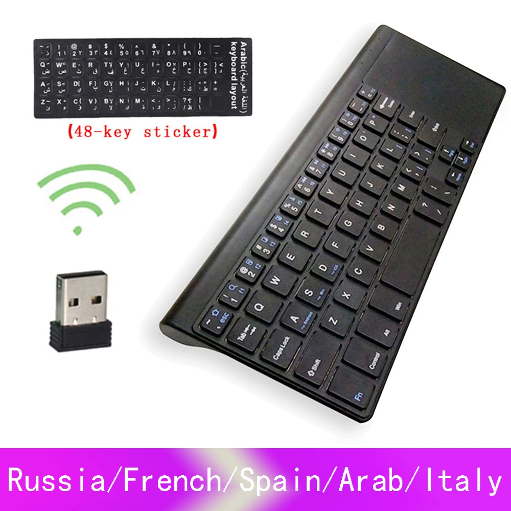 

2.4G Wireless Keyboard with Touchpad and Numpad for Windows PC Laptop Ios pad Smart TV HTPC Android Box USB Keyboard
