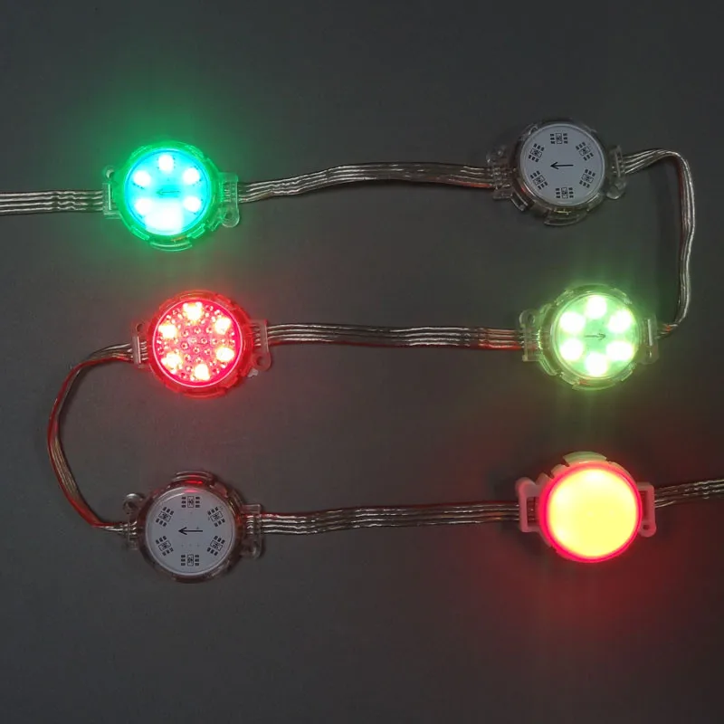 DC 24 В 5050 SMD RGB 6 светодиодов S диаметр 40 мм SM16703 светодиодный модуль