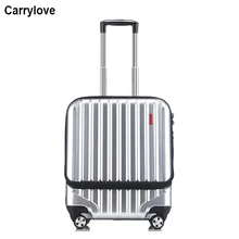 CARRYLOVE 1" дюймов бизнес кабина чемодан передний карман сумка на колесиках с сумкой для ноутбука