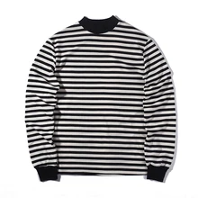 fashion loose Striped T-shirt streetwear summer oversize extend t shirts designer long sleeve cotton Autumn cool usa size casu