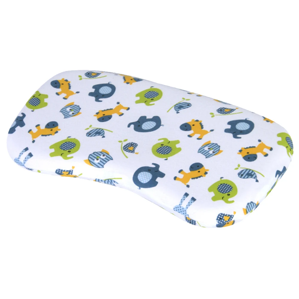 Мультяшный животный младенец новорожденный предотвращает плоский позиционер для головы памяти Хлопок Подушка ясельного возраста позиционер сна подушка для защиты от опрокидывания