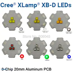 5 шт. Cree XBD XB-D 3 светодиодный s 3 чип 9 Вт светодиодный излучатель света белый/теплый белый/ красный/зеленый/синий/желтый для DIY светодиодный