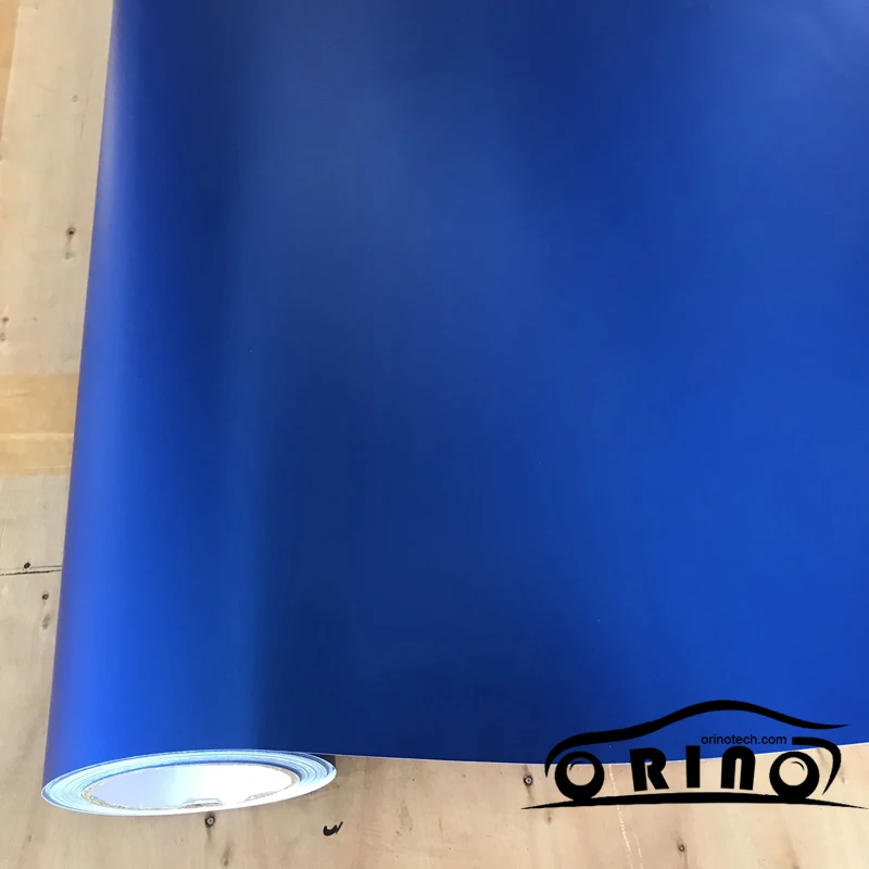 Blue Metallic Chrome Vinyl Film Wrap-4