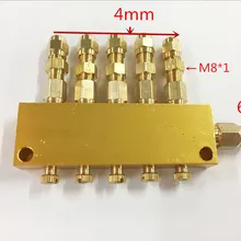 4 мм выход* 7/6 мм на входе B Тип Объем Регулируемый масляный распределитель/seperator клапан/делитель для центральной системы смазки большой