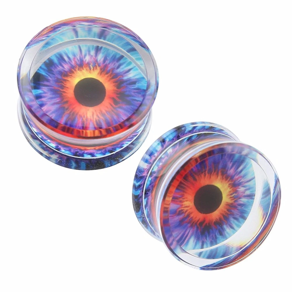 1 Paar 8 24mm Acryl Ohr Bahren Und Tunnel Auge Ohr Messgerate Schraube Expander Dermal Piercing Frauen Korper Schmuck Geschenk Body Jewelry Aliexpress