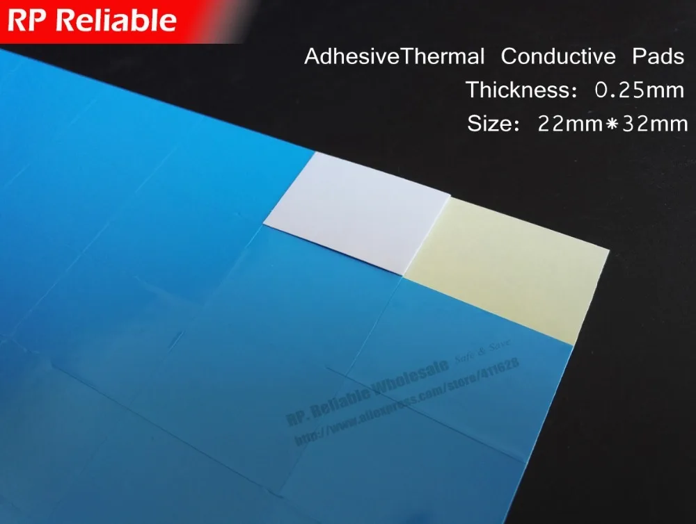 0.25mm Thick, (22mm*32mm) Double Sides Adhesive Thermal Conductive Pads