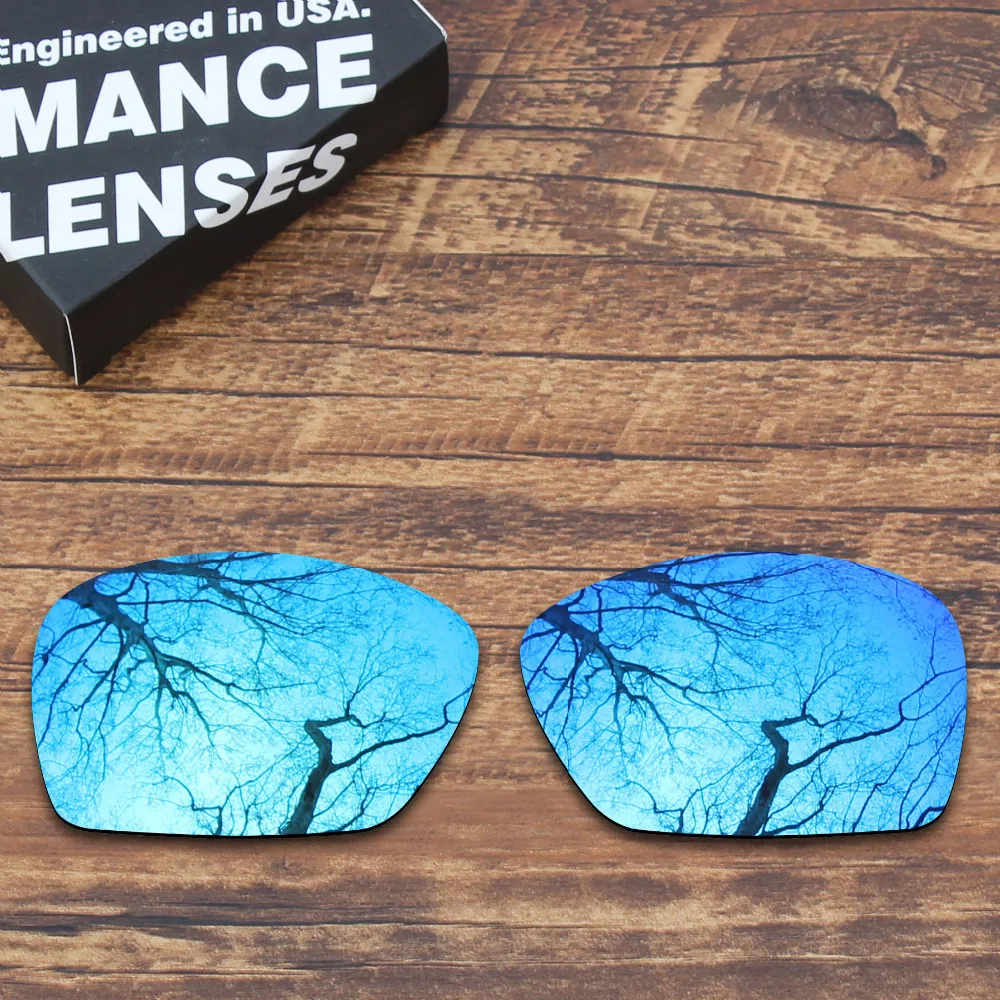 ToughAsNails поляризованные Сменные линзы для Оукли истца квадратные солнечные очки синие зеркальные цвета (только линзы)