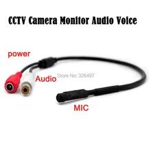 CCTV наблюдения RCA микрофон Микрофон Звук монитор аудио голосовой пикап CCTV камера