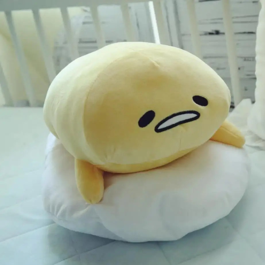 1 шт. 50*40 см Gudetama ленивое яйцо плюшевые игрушки яйца jun яичный желток брат большая кукла подушка ленивые шары мягкая игрушка для Рождественский подарок - Цвет: 1