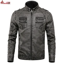 Бренд мотоциклетная кожаная куртка для мужчин фитнес для мужчин кожаные куртки jaqueta de couro masculina мужские кожаные пальто